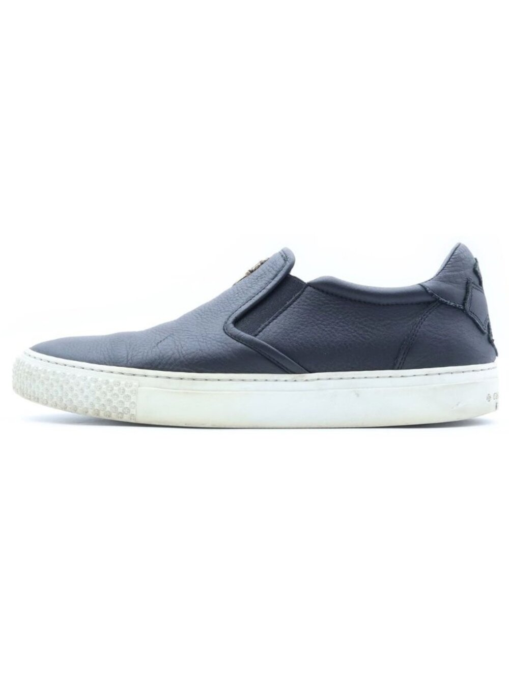 Chrome Hearts Slip on Slip-on CH Plus Patch Dagger Decoration Leather Low-Top